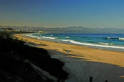 Robberg Beach am Indischen Ozean, 600m vom Gästehaus Pinkepank.