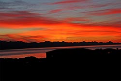 Unforgettable sunrise in Plettenberg Bay.